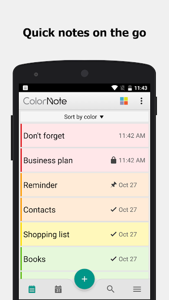 ColorNote Notepad Notes screenshot 1