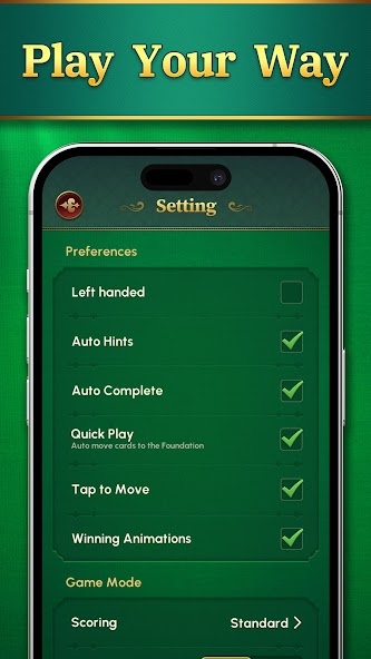 Solitaire:Classic Deluxe Cards screenshot 4