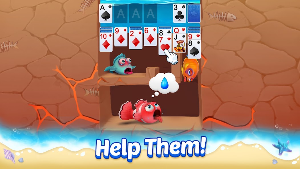 Solitaire 3D Fish screenshot 1