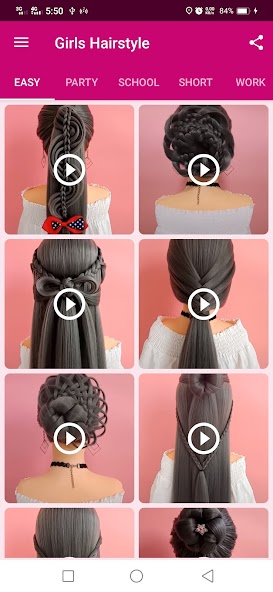 Girls Hairstyle Step By Step screenshot 1