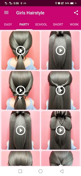 Girls Hairstyle Step By Step screenshot 2