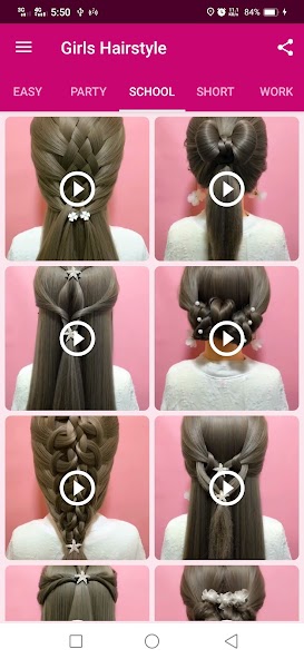 Girls Hairstyle Step By Step screenshot 3