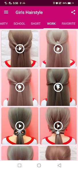 Girls Hairstyle Step By Step screenshot 5