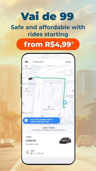 99 - Private Driver and Taxi screenshot 1