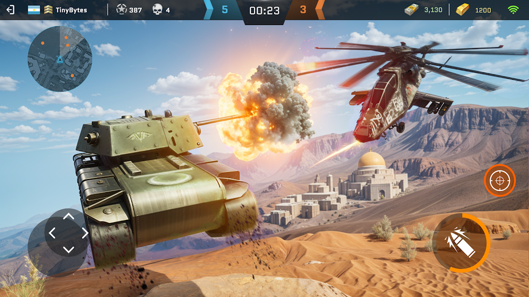 Massive Warfare: Tanks PvP War screenshot 4