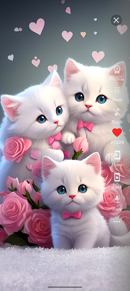 Cute Cat Wallpaper HD screenshot 1