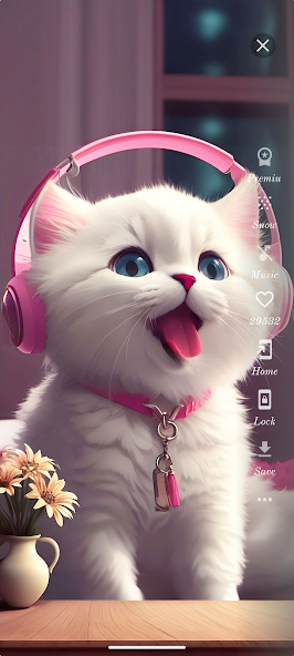 Cute Cat Wallpaper HD screenshot 2