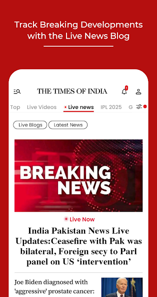 TOI English News, Daily ePaper screenshot 1