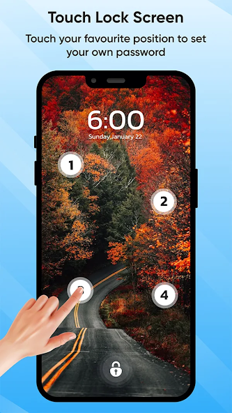 Touch Lock Screen Touch Photo screenshot 1