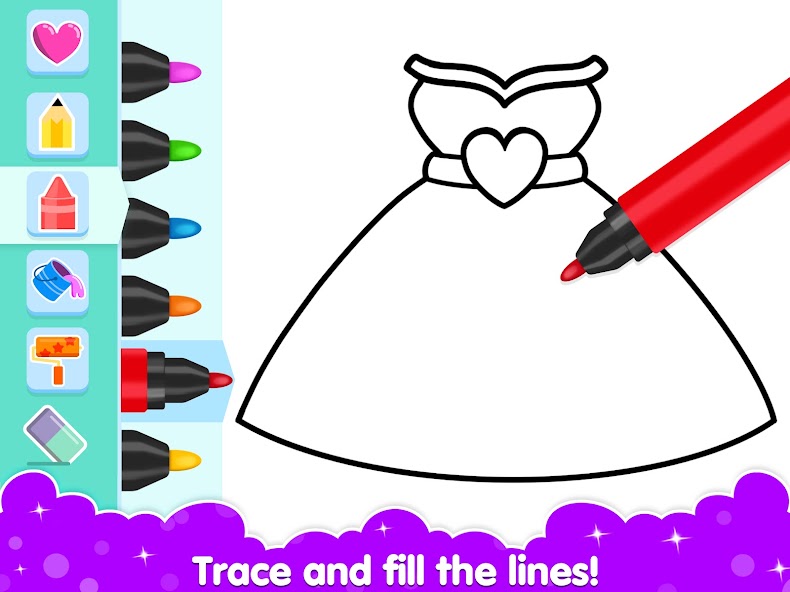 Coloring and Drawing For Girls screenshot 3