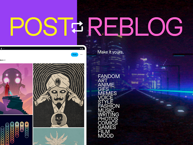 Tumblr—Fandom, Art, Chaos screenshot 3