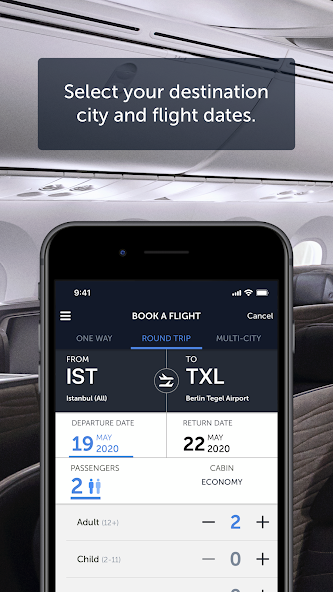 Turkish Airlines Flight Ticket screenshot 1