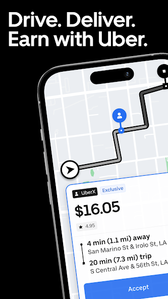 Uber - Driver: Drive & Deliver screenshot 1