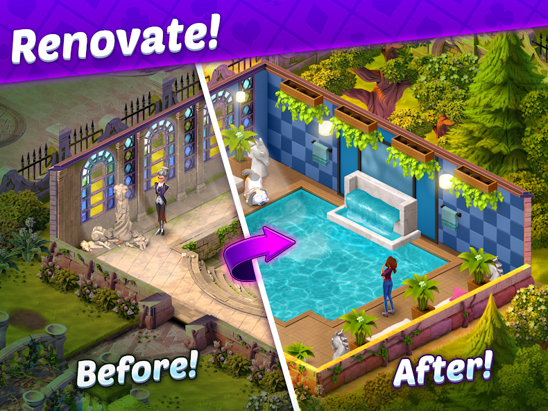 Solitaire Story - Ava's Manor screenshot 16