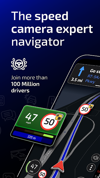 Radarbot Speed Camera Detector screenshot 1