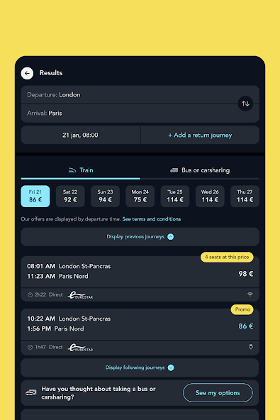 SNCF Connect: Trains & routes screenshot 11