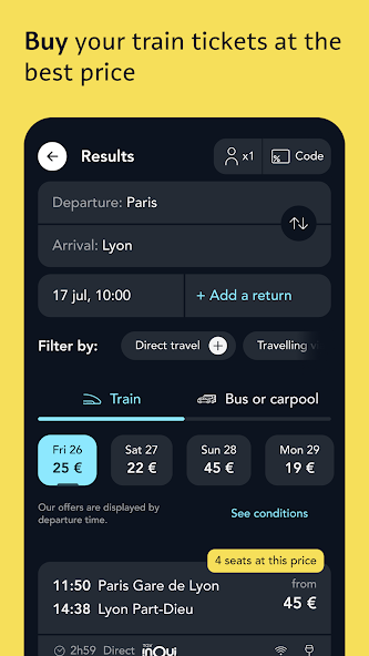 SNCF Connect: Trains & routes screenshot 17