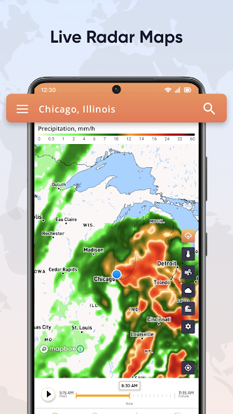 Live Weather Radar Launcher screenshot 1