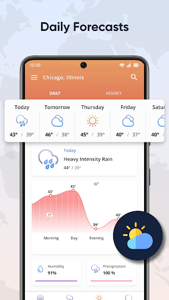 Live Weather Radar Launcher screenshot 4
