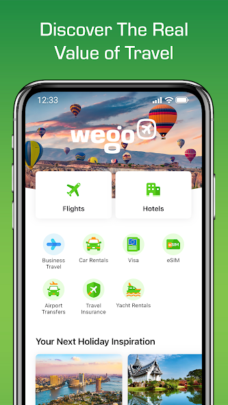 Wego - Flights, Hotels, Travel screenshot 1