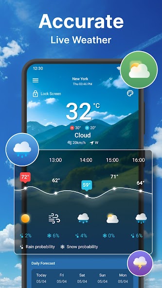 Weather forecast screenshot 1
