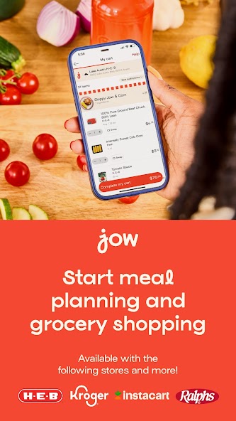 Jow - easy recipes & groceries screenshot 1
