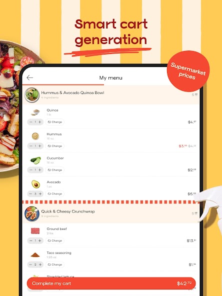 Jow - easy recipes & groceries screenshot 4