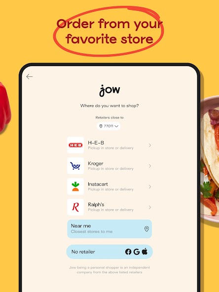 Jow - easy recipes & groceries screenshot 6