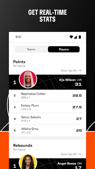 WNBA - Live Games & Scores screenshot 14