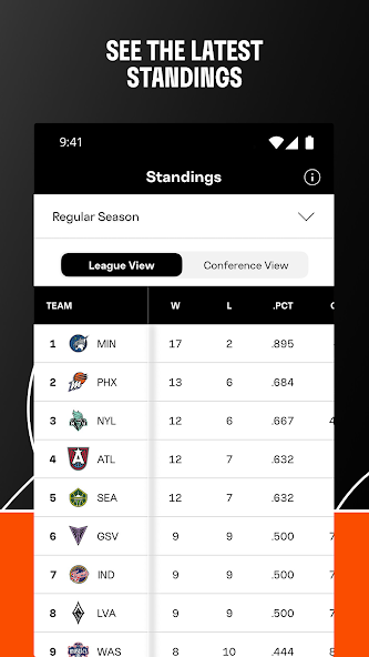 WNBA - Live Games & Scores screenshot 16