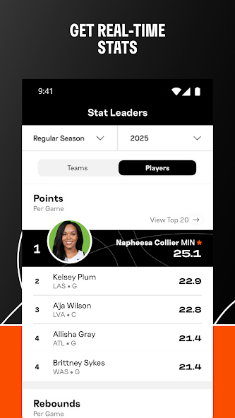 WNBA - Live Games & Scores screenshot 17