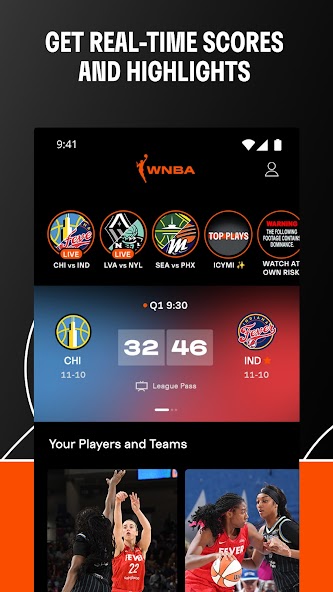 WNBA - Live Games & Scores screenshot 15