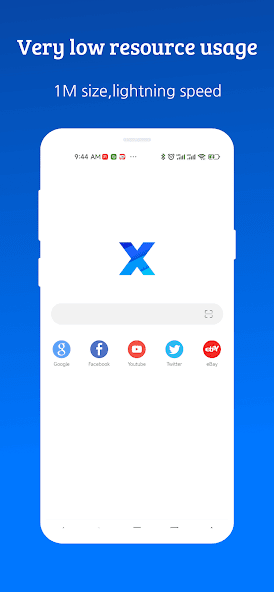 XBrowser - Mini & Super fast screenshot 1