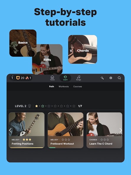 Yousician: Learn Guitar & Bass screenshot 4