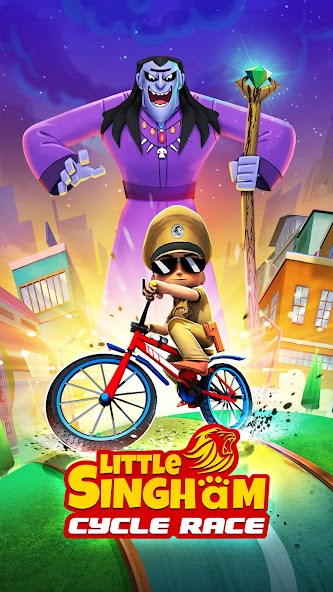 Little Singham BMX Racing screenshot 1