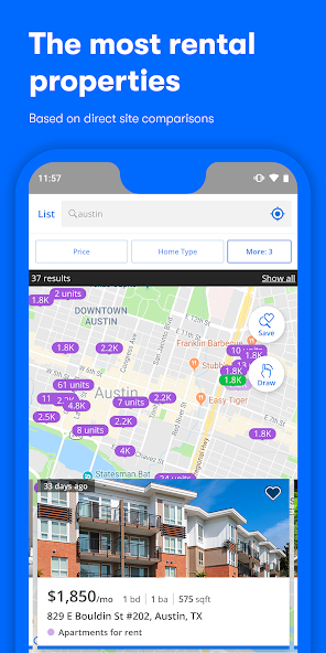 Apartments & Rentals - Zillow screenshot 1