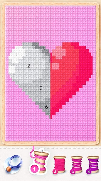 Magic Cross Stitch: Pixel Art screenshot 28
