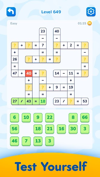 Math Crossword — Number puzzle screenshot 13