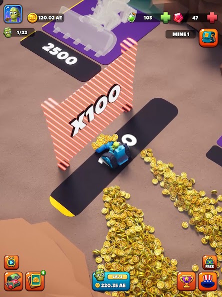 Idle Zombie Miner: Gold Tycoon screenshot 2