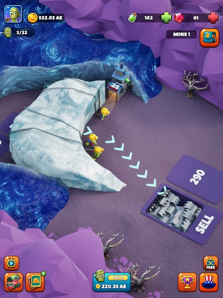 Idle Zombie Miner: Gold Tycoon screenshot 4