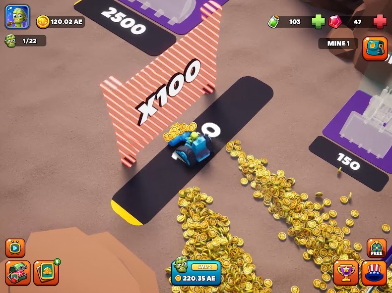 Idle Zombie Miner: Gold Tycoon screenshot 6