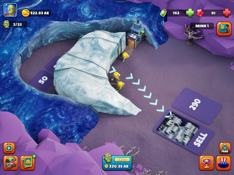 Idle Zombie Miner: Gold Tycoon screenshot 17