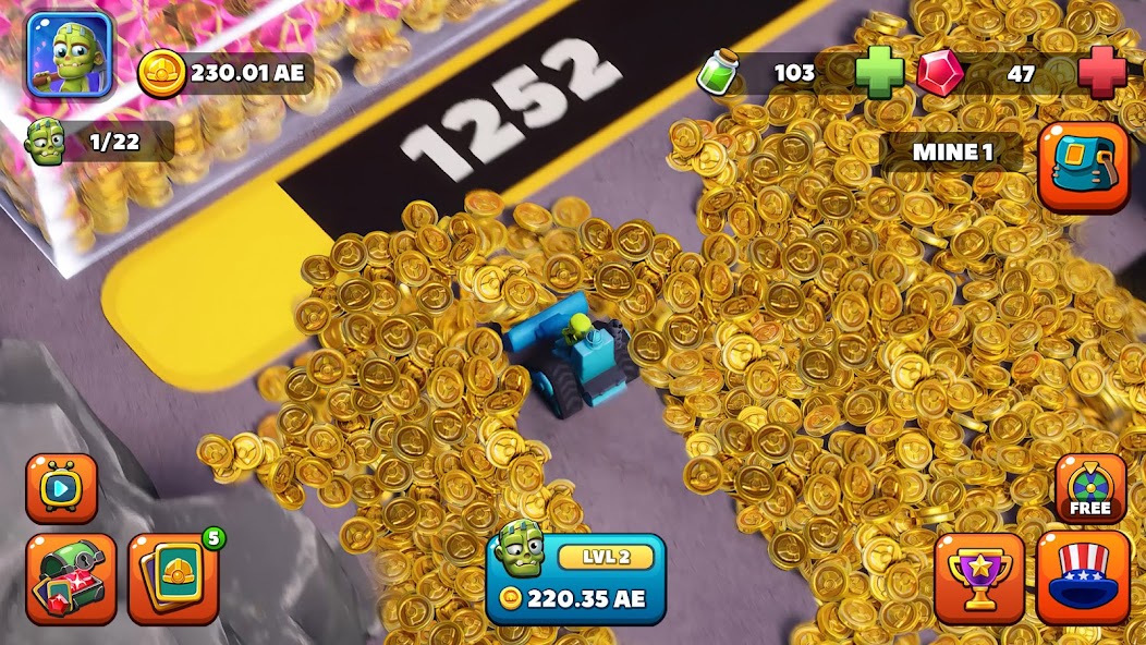 Idle Zombie Miner: Gold Tycoon screenshot 20