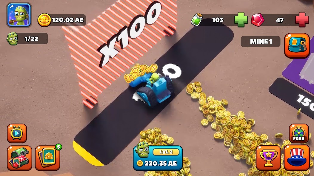 Idle Zombie Miner: Gold Tycoon screenshot 21