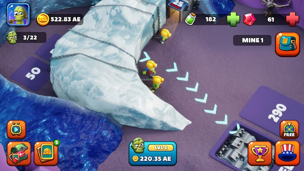 Idle Zombie Miner: Gold Tycoon screenshot 23