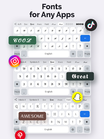 Fonts Art: Cute Keyboard Font screenshot 3