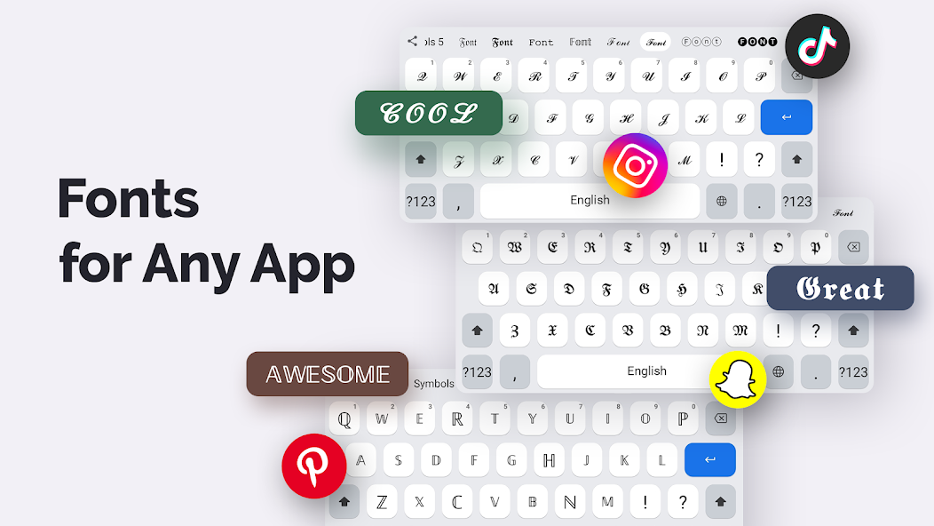 Fonts Art: Cute Keyboard Font screenshot 8