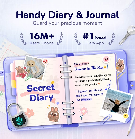 Diary with Lock: Diary Journal screenshot 1