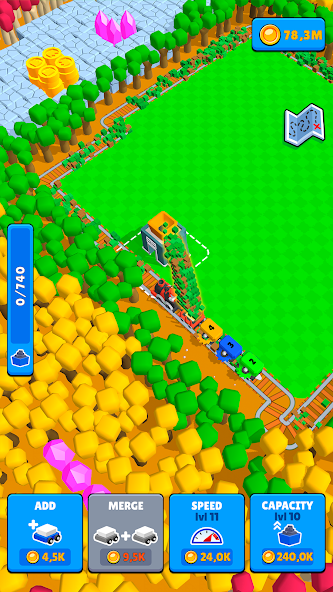 Train Miner: Idle Railway Game screenshot 19