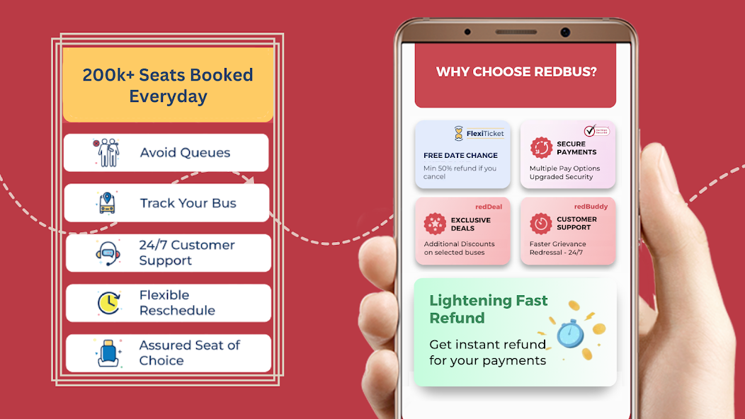 redBus Book Bus, Train Tickets screenshot 2
